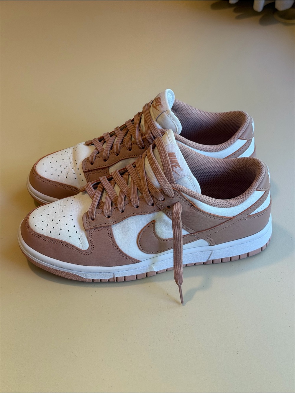 Nike Dunk Low Rose Whisper Sneakers Womens 8